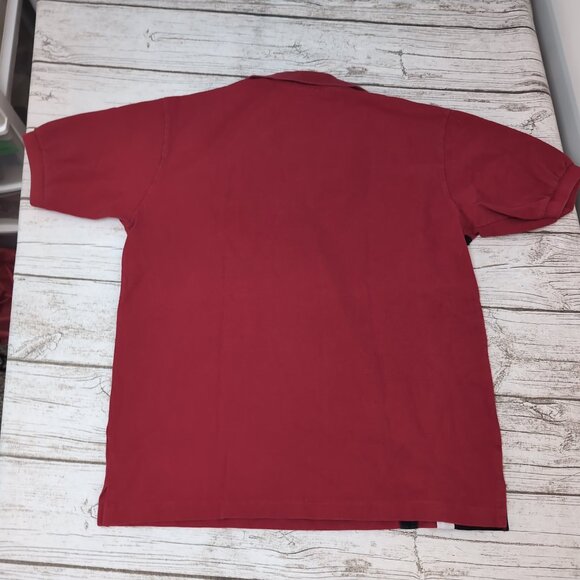 Polo Ralph Lauren Red Short Sleeve Rugby Shirt Striped Crest – Men’s XXL - Picture 7 of 7